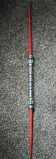 Star Wars Darth Maul Red Double Sided Lightsaber Hasbro 2011 Retractable Toy