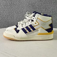 Adidas Forum Exhibit Mid Inside Out Shoes Men's 11 White Purple Gold Sneakers