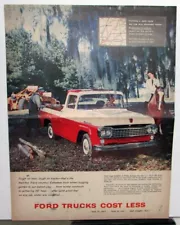 1958 Ford Truck Sales Brochure F100 Pickup Heavy Duty V8 Ranchero Natchez Trace