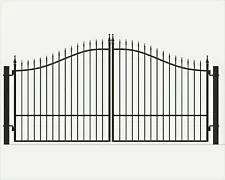 On Sale! 12’ Driveway Gate STY 8 Steel Wrought Iron Style Metal Home Security