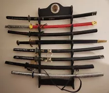 Sword Collection Display Some From Movies Kill Bill,Highlander,Viking,Katanas