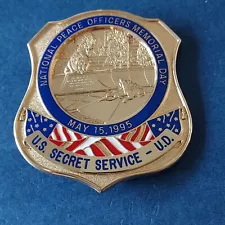 Vintage 1995 National Peace Officers Memorial Badge US Secret Service USSS UD