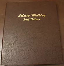 Dansco Coin Album Liberty Walking Half Dollars 1916-1947 D 15 Holes ...Lot 6545