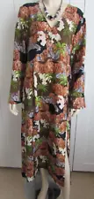 Monki African Print Kaftan Style Dress Size M