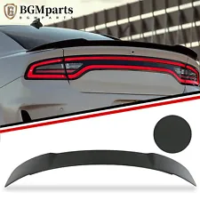For 2011-2022 Dodge Charger Rear Trunk Spoiler Wing Hellcat Style Matte Black (For: 2011 Dodge Charger)