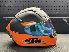 Shoei X-14 KTM Helmet X-Large X14 X Fourteen , with 2 visors Limited Edition