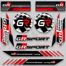 Fit Toyota Gazoo Racing GR Sport Car 3D Logo Sticker Vinyl Decal Stripes Marker (For: More than one vehicle)