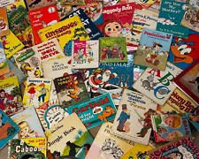 50 Vintage illustrated Children's Book Pages for Paper Crafts like Junk Journals