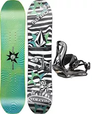 Nitro Ripper x Volcom Snowboard 121 cm with Mini Charger Bindings S/M New 2025