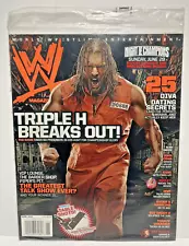 WWE Wrestling Mag Magazine June 2008 Triple H HBK Miz HHH WWF Sealed