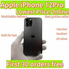 【Big Sale】Apple iPhone 12 Pro-128GB-All Colors Unlocked-Excellent Condition 7~U(