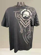 Classic Metal Mulisha SKULL German Helmet Racing Men’s Punk Skate BMX T-shirt L