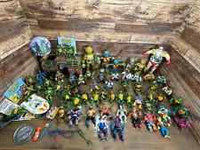 MASSIVE Lot Teenage Mutant Ninja Turtles Vintage Action Figures TMNT