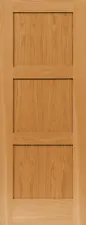 3 Panel Equal Flat Contemporary Shaker Red Oak Solid Core Interior Wood Doors