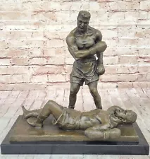 Bronze Collector Edition Sculpture Famous Boxers Boxing Trophy Collectible Sale