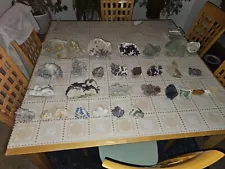 30 mineral specimens, shipped USPS Ground. Private sale For Brent Only Please.