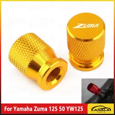 -For Yamaha Zuma 125 50 YW125 CNC Tire Valve Stem Cover Cap Plug /color gold (For: Yamaha Zuma II 50)