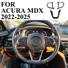 Carbon Fiber Style Central Control Steering Wheel Trim Cover​ Fit For Acura MDX