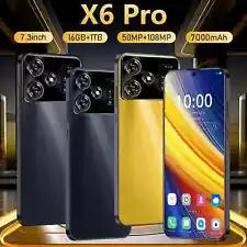 New X6 Pro Smartphone Global version 24GB+2TB Android 14 7000mAh 4G/5G.