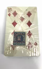 Vintage Antique W.P.L. Co. Playing Cards Blue USIR Tax Stamp Sealed NOS