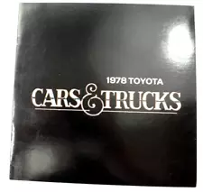 1978 Toyota Cars & Trucks Full-Line Up Factory Dealership Brochure 14 Pages