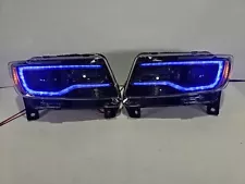 LED Headlights For 11-13 Jeep Grand Cherokee Projector Front Lamps 2017+ Upgrade