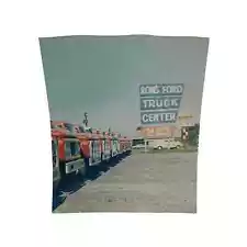 Vintage Photograph Ron's Ford Truck Center Super Duty For Sale 1960s Retro Sign