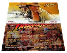 Williams Indiana Jones The Pinball Adventure Custom Apron Instruction Cards