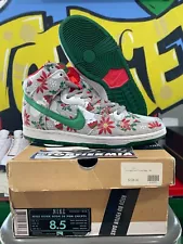 nike sb dunk high concepts ugly christmas sweater 2013 sz 8.5