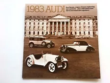 1983 Audi 4000 5000 Turbo Quattro Coupe 18-page Car Sales Brochure Catalog