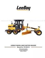 LeeBoy 685 C 685C Operation Maintenacne Parts Manual