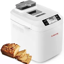 Automatic Bread Maker with Nut Dispenser Gluten Free Keep Warm & Delay Timer