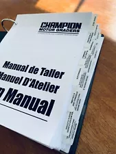 CHAMPION MOTOR GRADERS 700 SERIES II, III 1987 SERVICE SHOP REPAIR MANUAL