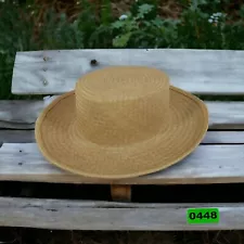 Amish Style Straw Hat Size 7. 22 Inch No Tags