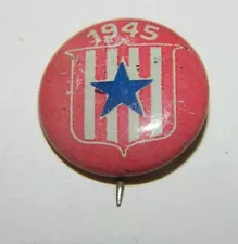 VINTAGE WW2 - 1945 STAR & FLAG PIN – SUPER PIN