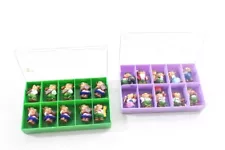 Assortment of Surprise Egg Figures in 2 Storage Boxes Assortment Box Sorting Box