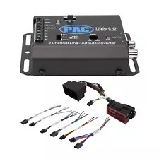 PAC Amplifier Integration Solution for 2013-2023 Dodge Jeep Ram LPHCH41+LPA-1.2 (For: 2016 Dodge Durango)