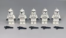 LEGO STAR WAR 5X Clone Trooper Minifigure PHASE 1 ARMY LOT 40558 SW1189