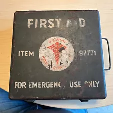 WW2 First Aid Box For US Armored Vehicles- Item 97771 Stocked Kit. World War