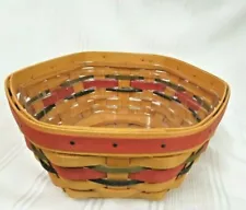 Longaberger 8" Generations Basket w/Protector Hexagon Shape~ Sales Branch Award