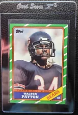 1986 TOPPS #11 WALTER PAYTON CHICAGO BEARS HOF