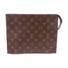 LOUIS VUITTON LV GHW Toiletry Pouch 26 Clutch M47542 Monogram Brown