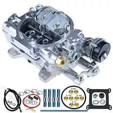 4 Barrel Marine Carburetor Replace Edelbrock 1409 Electric Choke Carb 600 CFM