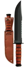 KABAR - LEATHER HANDLED BIG BROTHER w/ SHEATH