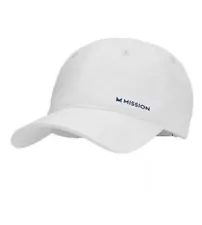 Cooling Performance Hat, White/Navy - Unisex Baseball Cap NWT