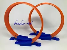 2 Hot Wheels Loop Builder Race Track