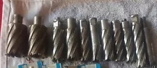 mag drill bits used lot