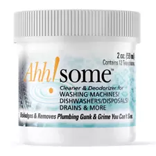 Ahh-Some Washing Machine / Dishwasher Bio Cleaner & Deodorizer 2 oz Ahhsome NEW