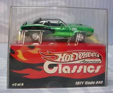 2003 Hot Wheels American Classics 1971 'CUDA 440∞green∞Barracuda∞#702/02000∞1/43