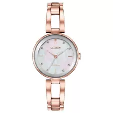 Citizen Axiom MOP Dial Stainless Steel Women’s Watch – EM0803-55D - SALE